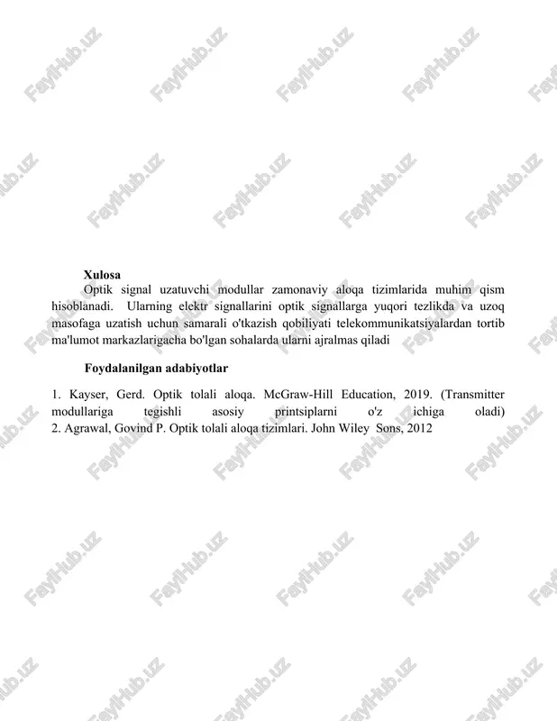optik signalni uzatuvchi modul - Page 5