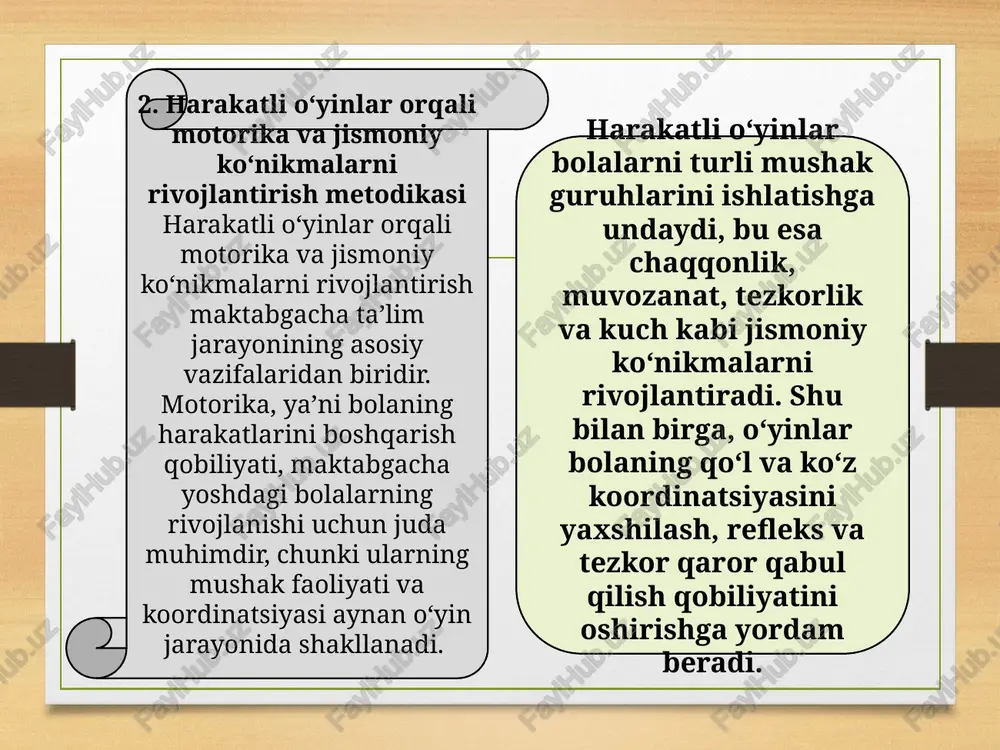 maktabgacha ta’lim yoshdagi bolalarga beriladigan harakatli o‘yinlar - Page 5