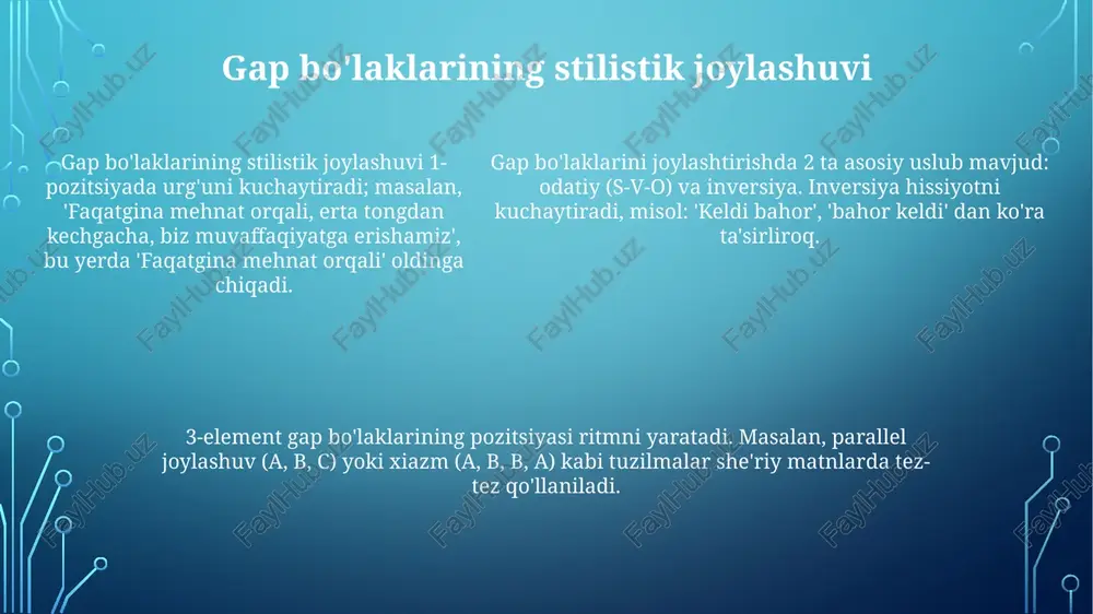 qoʻshma gaplarning uslubiy xususiyatlari - Page 5