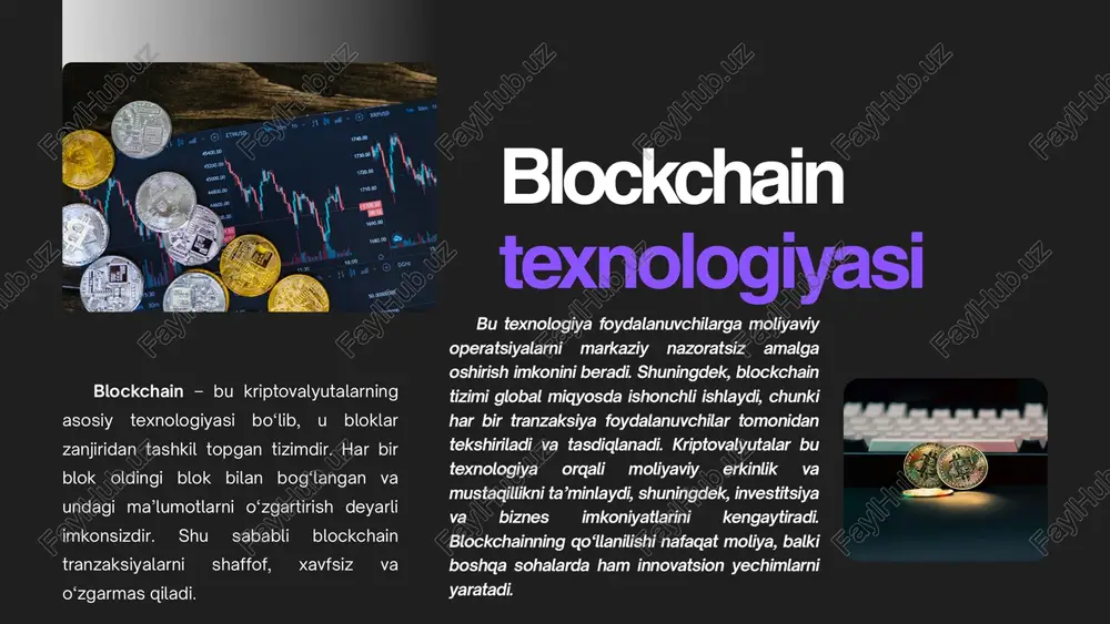 huquqiy baza, texnologik infratuzilma va aholining raqamli savodxonligini oshirish muhim ahamiyatga ega. kelgusida davlat, banklar va texnologik kompaniyalar hamkorligida yaratilgan yagona elektron to‘lov ekotizimi mamlakat iqtisodiy mustaqilligini mustahkamlashi, global raqamli bozor bilan integratsiyani kuchaytirishi mumkin. image1.png image2.svg image3.png image4.jpeg image5.jpeg image6.jpeg image7.jpeg image8.jpeg image9.jpeg image10.png image11.png image12.svg image13.png image14.png image15.png image16.jpeg image17.jpeg image18.jpeg image19.jpeg image20.png image21.png /docprops/thumbnail.jpeg