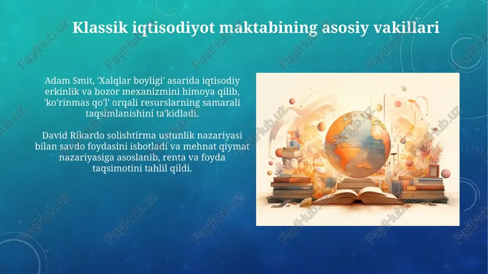 klassik iqtisodiy maktabning vujudga kelishi - Page 5