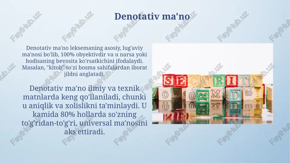 leksemaning mazmuni va uning turlari - Page 5