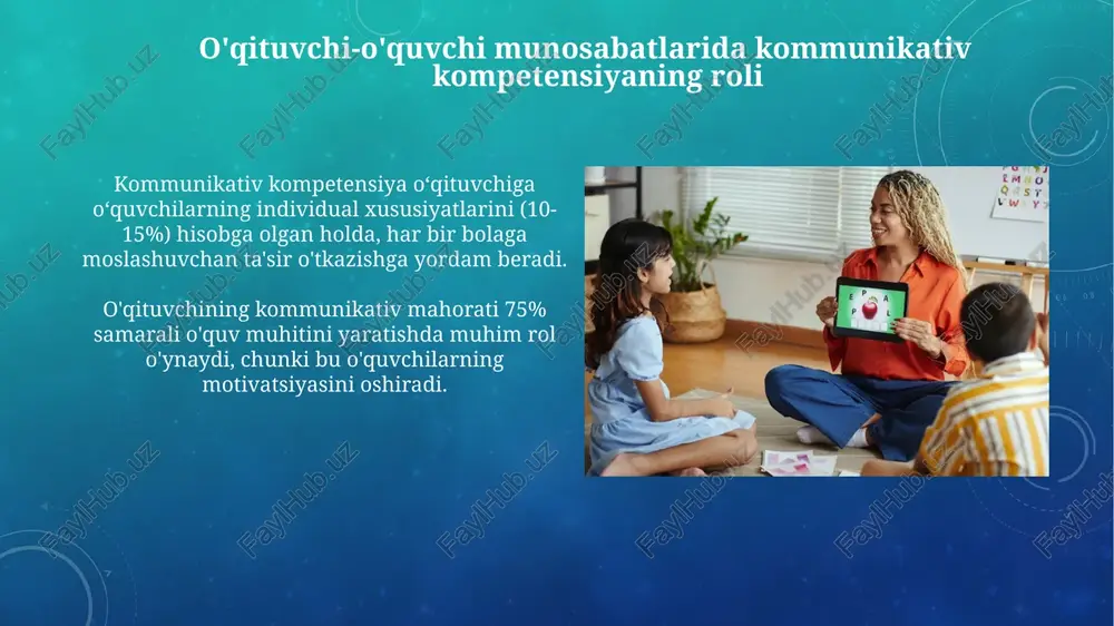 o'qituvchi faoliyatida muloqot madaniyatining psixologik asoslari - Page 5