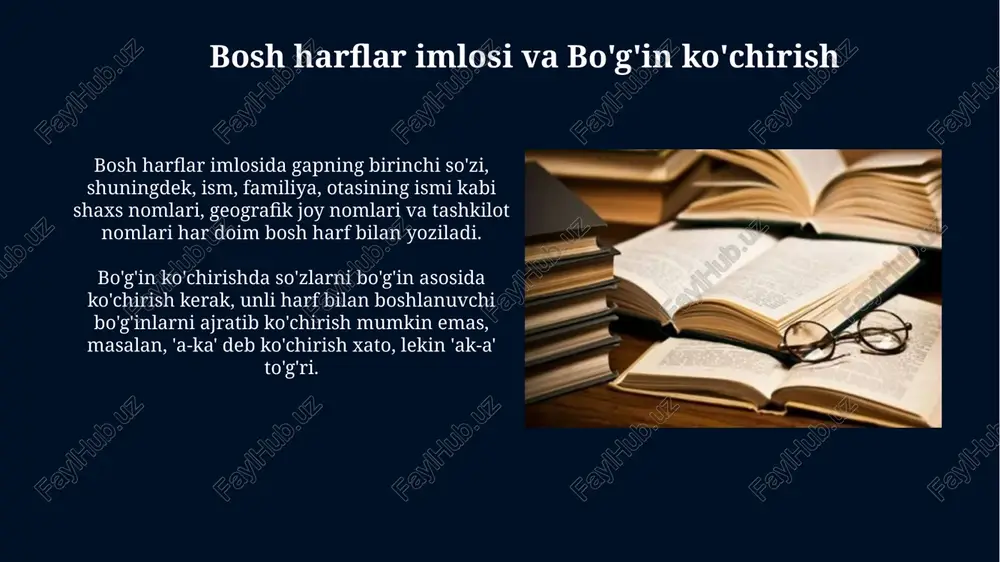 oʻzbektilining asosiy imlo qoidalari - Page 5