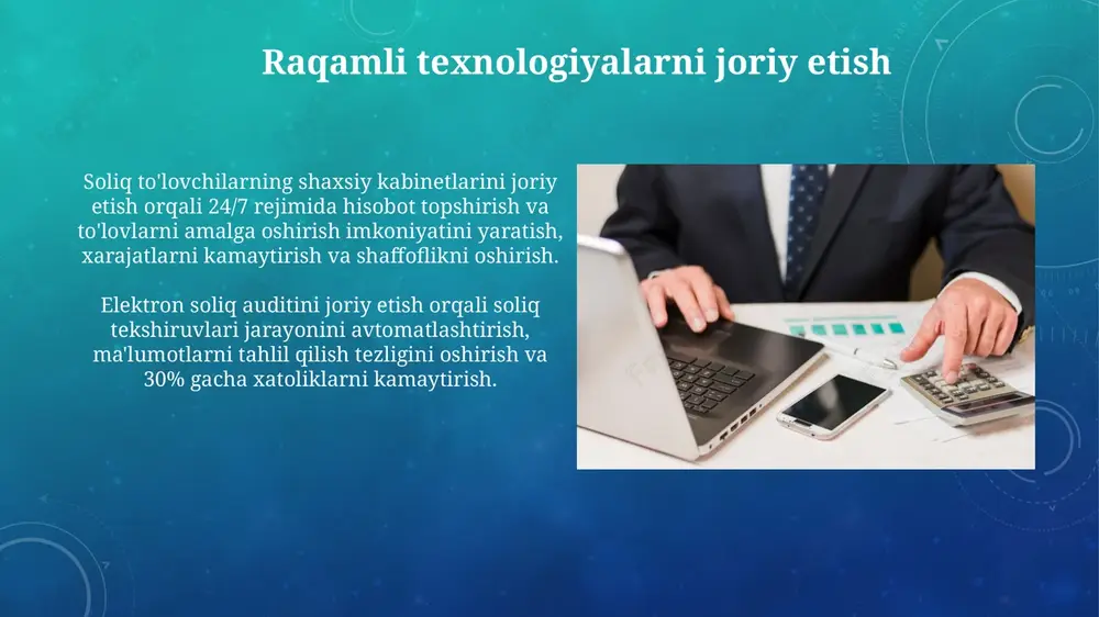 soliq tizimini modernizatsiya jarayonlari - Page 5