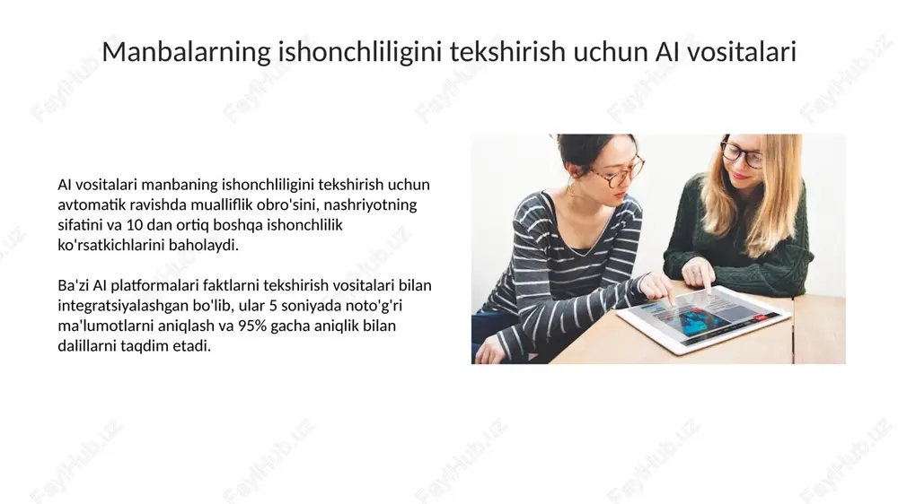 sun’iy intellekt talabalarga axborot manbalarini topish va tekshirish - Page 5