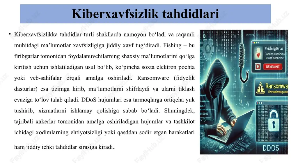 kiberxavfsizlik siyosati tavsifi. - Page 5
