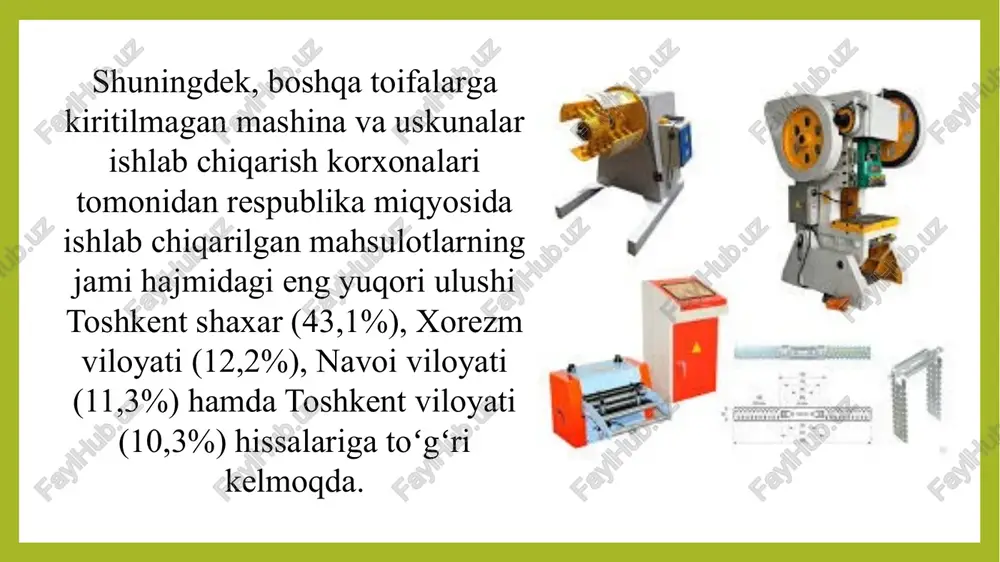 boshqa toifaga kiritilmagan mashina va uskunalar ishlab chiqarish - Page 5