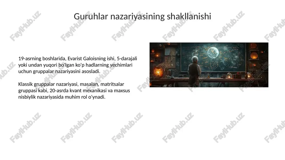 xix-xx asrlarda matematika va yangi bolimlar - Page 5