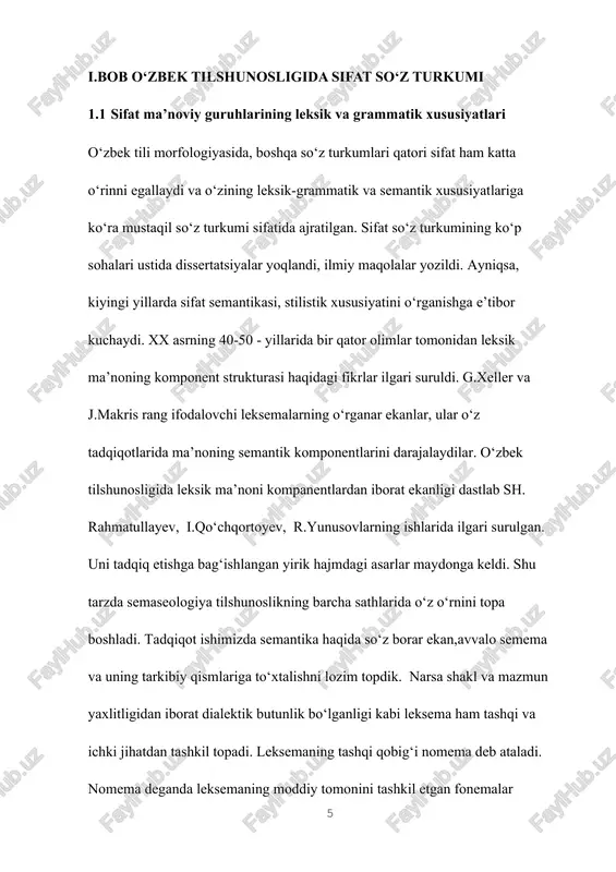 mining o‘ziga xos lingvistik xususiyatlaridan biri uning polesemantik xususiyatidir. polesemantika bu –formal tilshunoslikda bir ma’noli va ko‘p ma’noli so‘zni farqlaganligi kabi nazariy leksikologiyada bir sememali va ko‘p sememali leksema farqlanadi. nutqda qo‘llangan so‘z har doim bir ma’noli. chunki, so‘z leksemaning bir martalik ko‘rinishi bo‘lib, u leksemaga zid ravishda betakrorlik tabiatiga ega. leksema bir tushunchani ifodalasa, u bir sememali leksema deyiladi. masalan, kichik leksemasi bir tushunchani ifodalaydi va shu sababli bir sememali leksema hisoblanadi. ammo nutqda leksema ko‘chma qo‘llanishda har xil tushunchalarni ifodalayverishi mumkin. lekin ma’no va tushuncha orasidagi munosabat ijtimoiy shartlanganlik va barqarorlik kasb etmasa, leksemaning ko‘p sememaliligi haqida hukm chiqarib bo‘lmaydi. jamiyat taraqqiy etishi bilan nutqiy hosila ma’no vaqtincha ifodalagan tushunchasi bilan doimiy aloqadorlik kasb etib, bora-bora barqarorlashib boradi va hosila nutqiy ma’no lisoniylashadi. natijada bir sememali leksema birdan ortiq sememali leksemalarga aylanib boradi. nutqimizda shunday so‘zlar borki, tadrijiy taraqqiyot davomida o‘zida sifatlovchilik xususiyatini singdira borgan. bu holni, ya’ni …