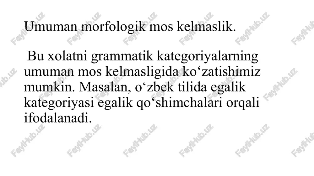 gap tarjimasida, ya’ni so‘zlarni teskari tartibda tarjima qilish zaruriyati bo‘lgan gaplarda talab qilinadi. inversiya stilistik yoki ma’noviy talablardan kelib chiqadi. ingliz tilida inversiya juda ifodali emfatik vosita xisoblanadi. grammatik almashinuvda asliyatdagi grammatik birlik tarjima tilida boshqa grammatik belgi bilan almashtiriladi. bu so‘z kategoriyalari (rod, son), so‘z turkumlari, gap bo‘laklari almashinuvi orqali amalga oshiriladi. masalan, ingliz tilida ko‘plikdagi ot tarjimada birlikda ot bilan kelishi yoki aksincha bulishi mumkin. masalan, money (bir-likda) – dengi (ko‘plikda) - pul (birlikda); struggles (ko‘plik-da) – borba (birlikda) - kurash (birlikda). we are searching for talent everywhere. (birlikda) – mi povsyudu ishim talanti. (ko‘plikda) - biz hamma joydan talantlarni qidiryapmiz. (ko‘plikda). they left the room with their heads held high -oni vishli iz komnati s visokogo podnyatoy golovoy. (birlikda) - ular xonaga boshlarini goz tutganlaricha kirishdi. (ko‘plikda). eng ko‘p tarqalgan grammatik transformatsiya turi so‘z turkumlari almashinuvida kuzatiladi. bunda otlarning fe’l va sifat bilan almashinuvi ko‘proq uchraydi: he …