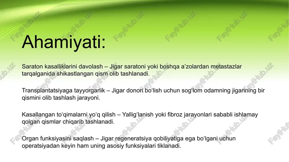 jigar rezektsiyasi va jigar choklari - Page 5
