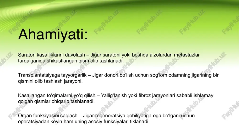 jigar rezektsiyasi va jigar choklari - Page 5