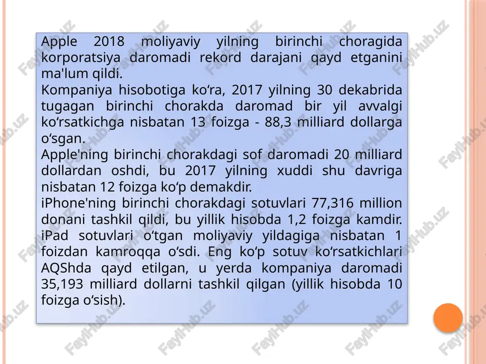 apple kompaniyasi investitsiyasi - Page 5