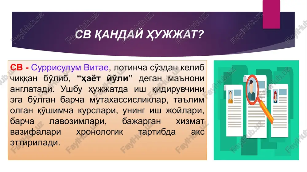 rezyume va boshqa shaxsiy biografik ma'lumotlar tuzish - Page 5