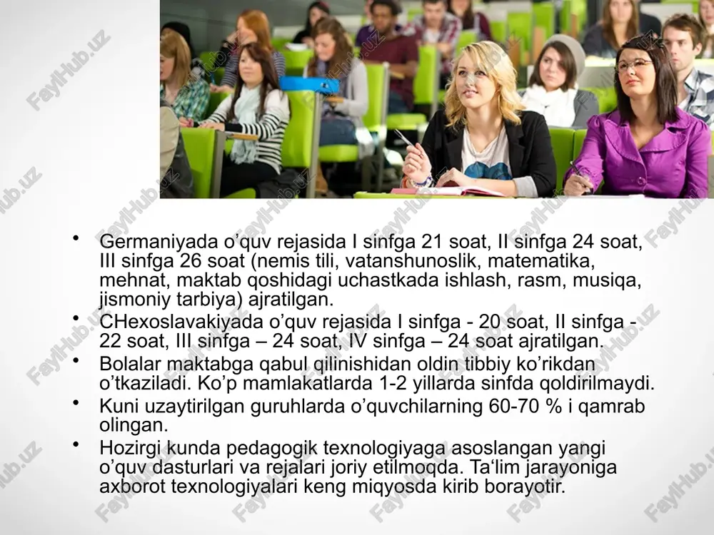 a kiradi. litseyning i-bosqichini bitirganlar kasb ta‘limi beruvchi kurslarda yoki maktablarda (2 yil) o’qishi mumkin. litsey ta‘limini to’la o’taganlar kasb ta‘limi maktablarida ixtisoslashgan ta‘lim oladilar. image1.jpeg image3.jpeg image4.jpeg image5.jpeg image6.jpeg image7.jpeg image8.jpeg image9.jpeg image10.jpeg image11.jpeg image12.jpeg image13.jpeg image2.jpeg /docprops/thumbnail.jpeg