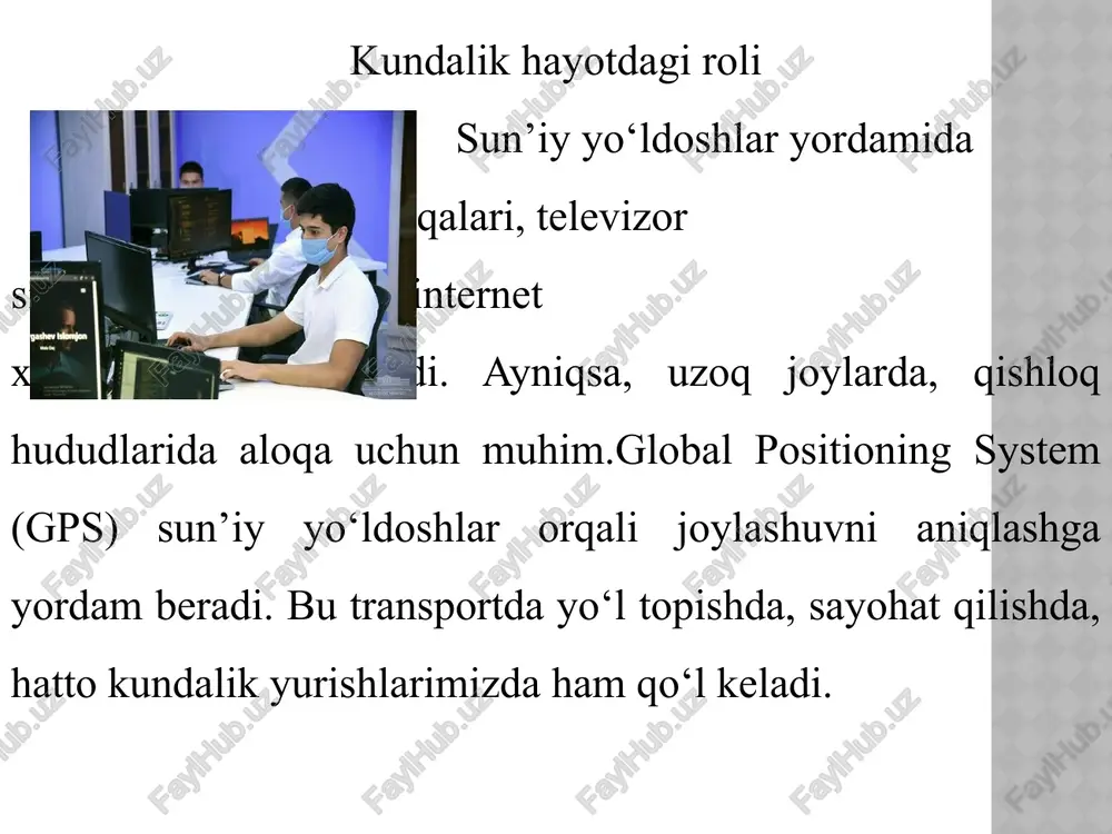 sun'iyyo‘ldoshlar va ularning hayotimizdagi ahamiyati - Page 5