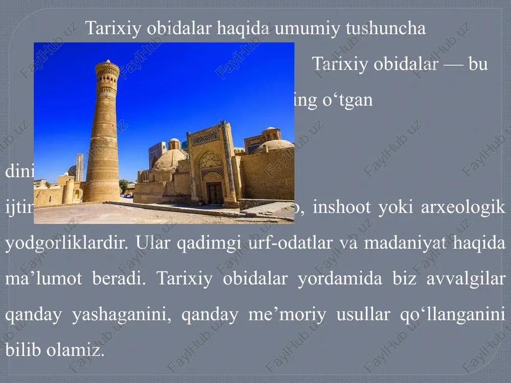 o‘zbekiston hududidagi tarixiy obidalar - Page 5