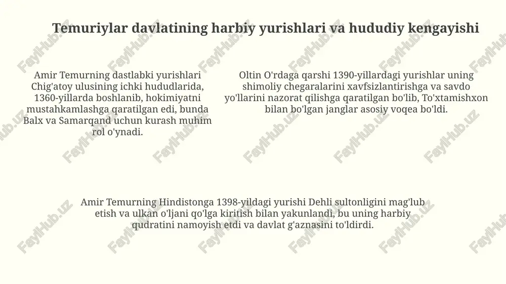 amir temur davlatining shakllanishi va taraqqiyoti - Page 5