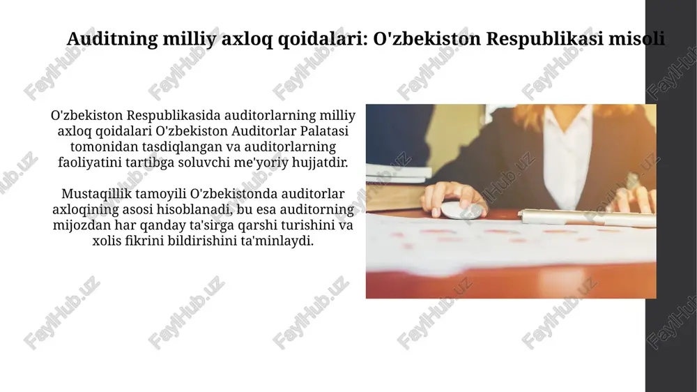 auditorning kasb etikasi,etik kodeksi va milliy etik qoidalar tahlili - Page 5