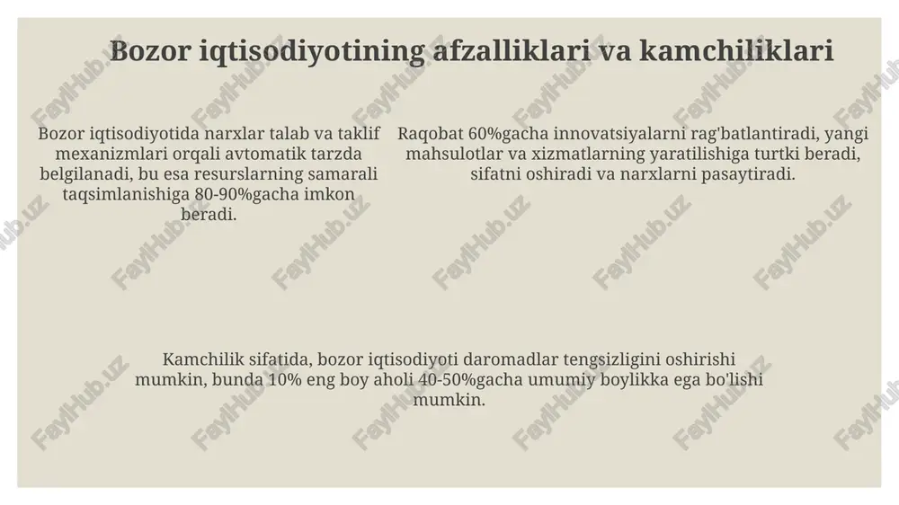 bozor iqtisodiyotining mazmuni va amaliyati - Page 5
