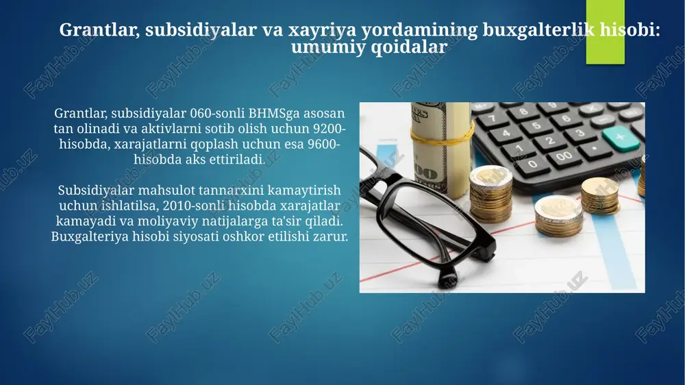 grantlar, subsidiyalar va xayriya yordami - Page 5