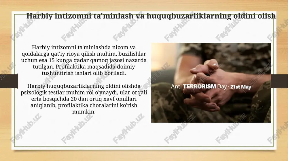 harbiy huquqning o'zbekiston respublikasi qurolli kuchlaridagi ijtimoiy ro'li - Page 5