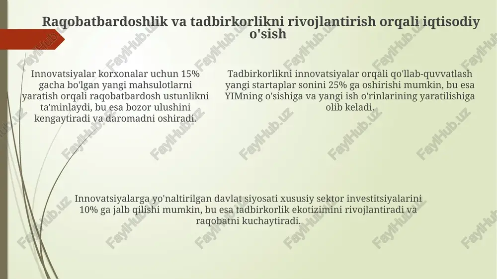 innovatsiyalarning iqtisodiyotgatasiri - Page 5