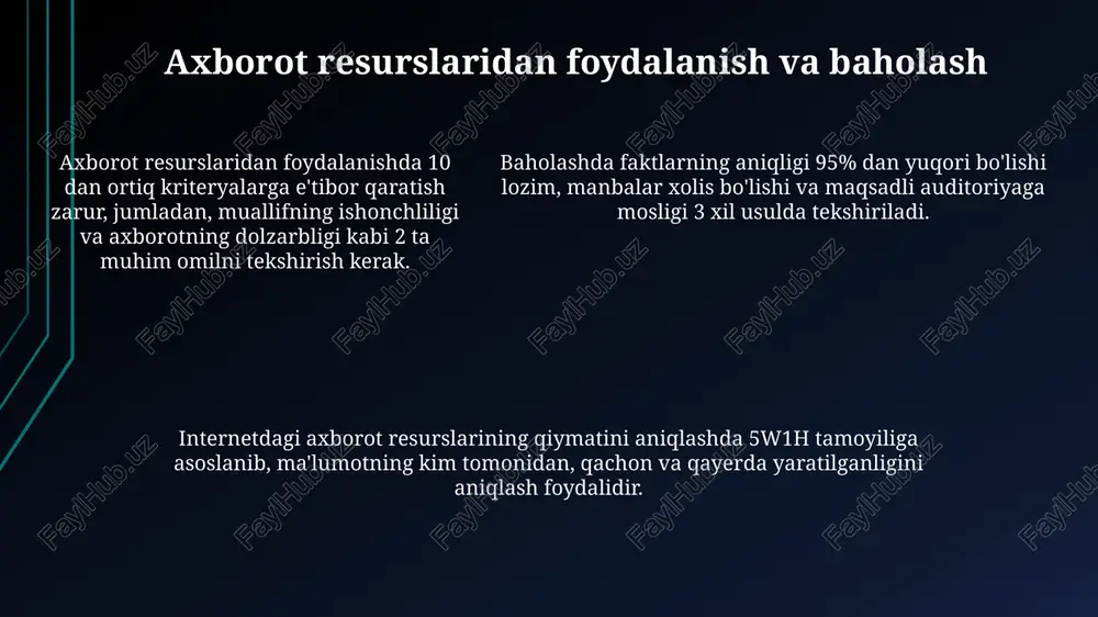 internetdagi axborot resurslarining turlari(ommaviy axborot vositalari) - Page 5