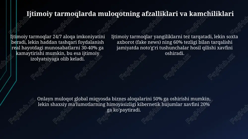 ijtimoiy tarmoqlarda kommunikativ o‘zaro ta’sirning asosiy turlari - Page 5