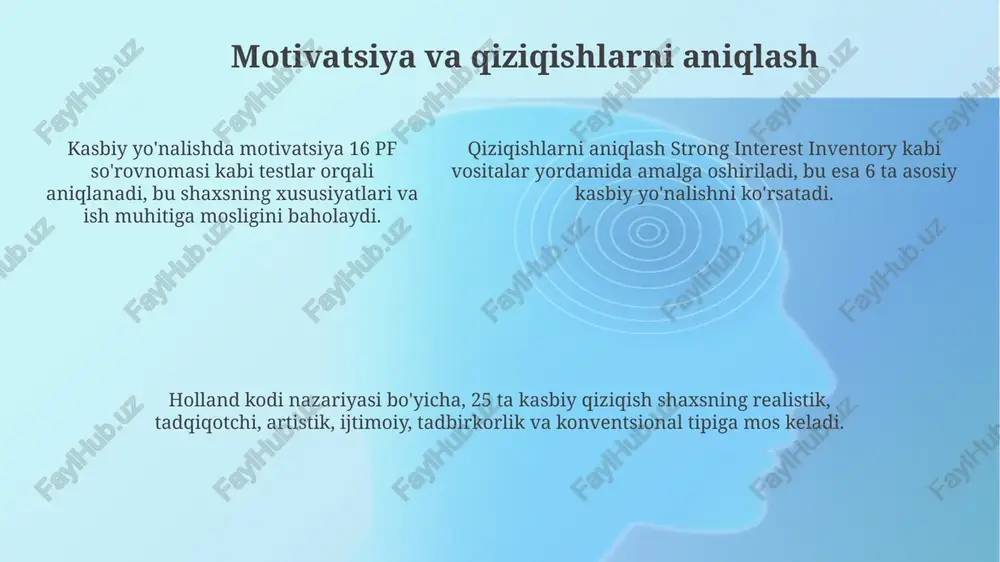 psixologik mexanizmlar va kasbga yo'naltirish - Page 5