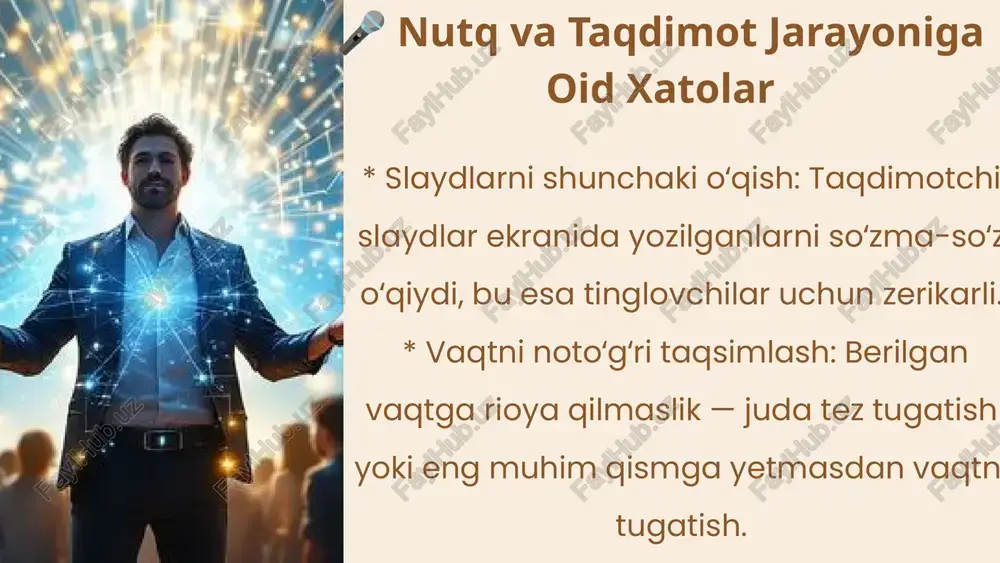 taqdimotni o’tkazishda yo’l qo’yiladigan xatoliklar - Page 5