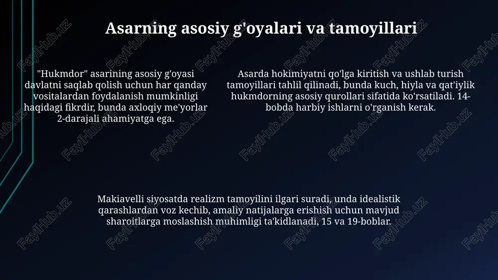 nikolo makiavelli hayoti va ijodi - Page 5