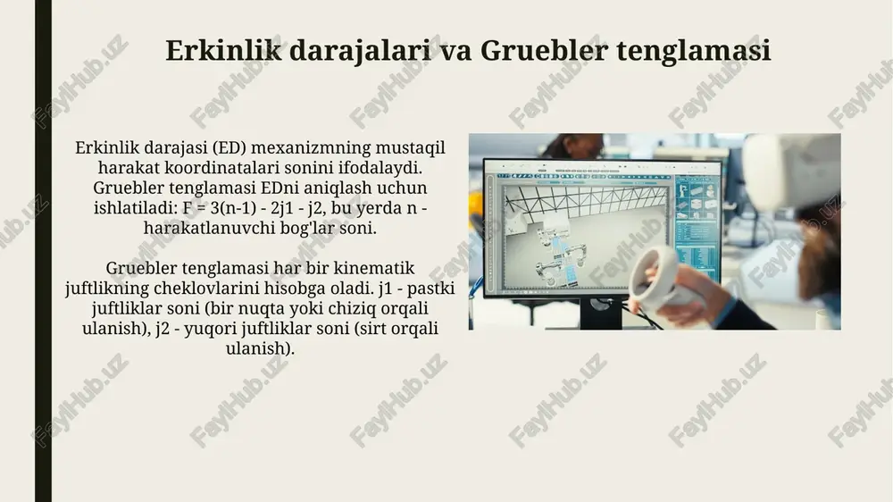 mexanizmlarning sxemasi va sturukturaviy tahlilini tuzish - Page 5