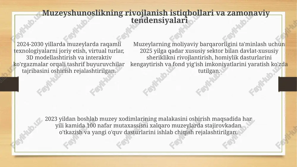 o'zbekistonda muzeyshunoslikning rivojlanishi - Page 5