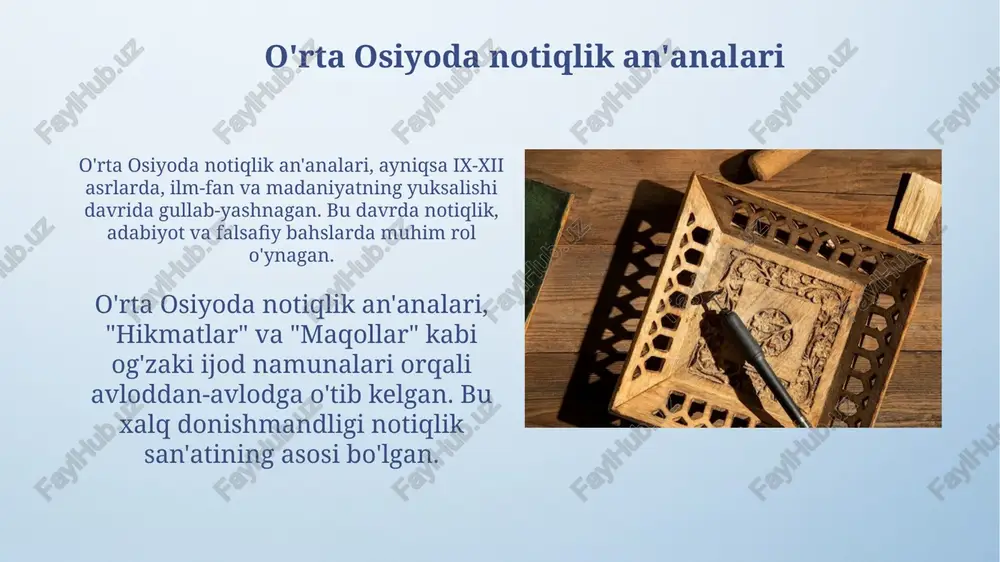 nutq madaniyatining tarixiy ildizlari va notiqlik san'ati - Page 5