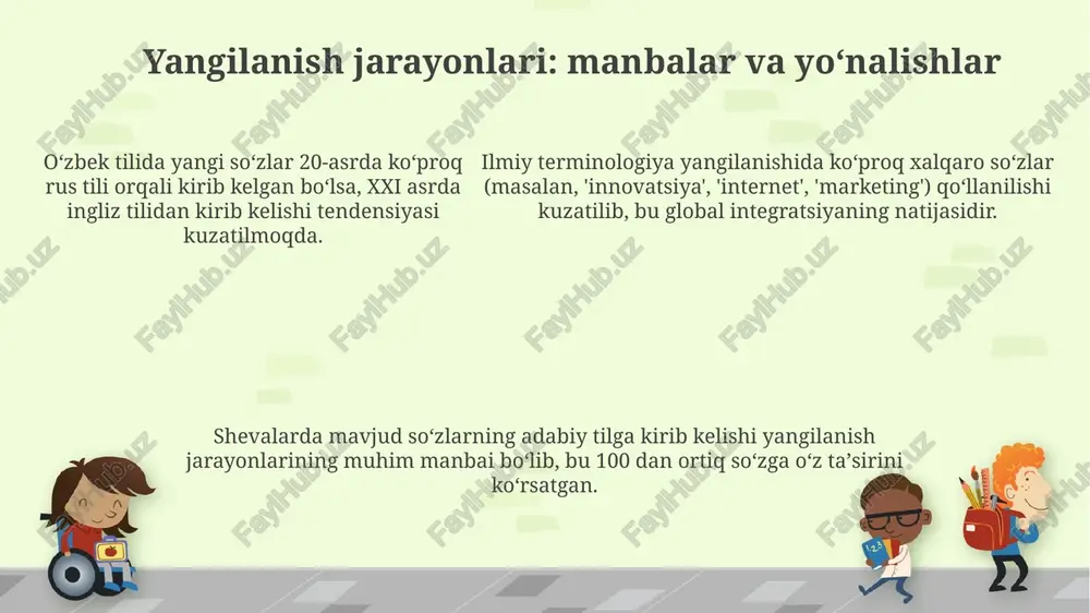 o'zbek tilida eskirish va yangilanish jarayonlari - Page 5