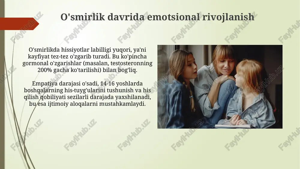 o'smirlik davridagi psixik rivojlanish xususiyatlari - Page 5
