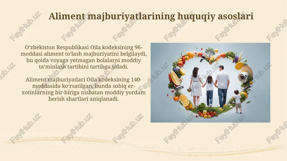 oila a'zolarining va boshqa shaxslarning aliment majburiyatları - Page 5