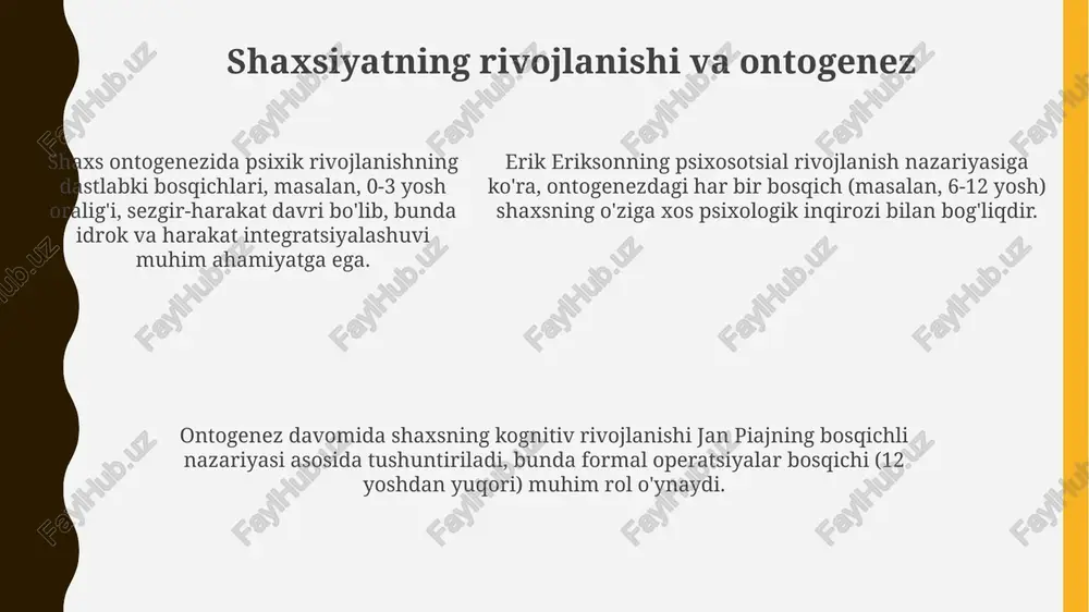 ontogenezda inson psixikasining rivojlanishi - Page 5