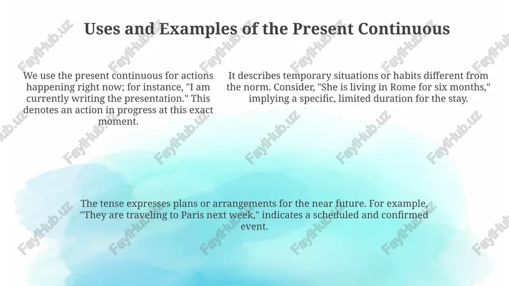 present continuous tense - Page 5