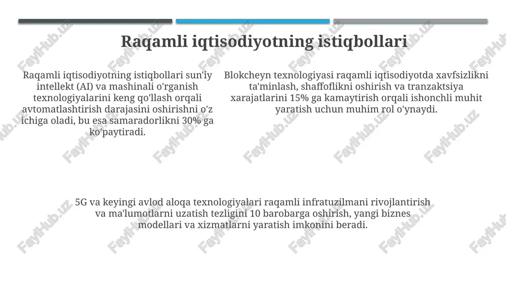 raqamli iqtisodiyotning nazariy asoslari - Page 5