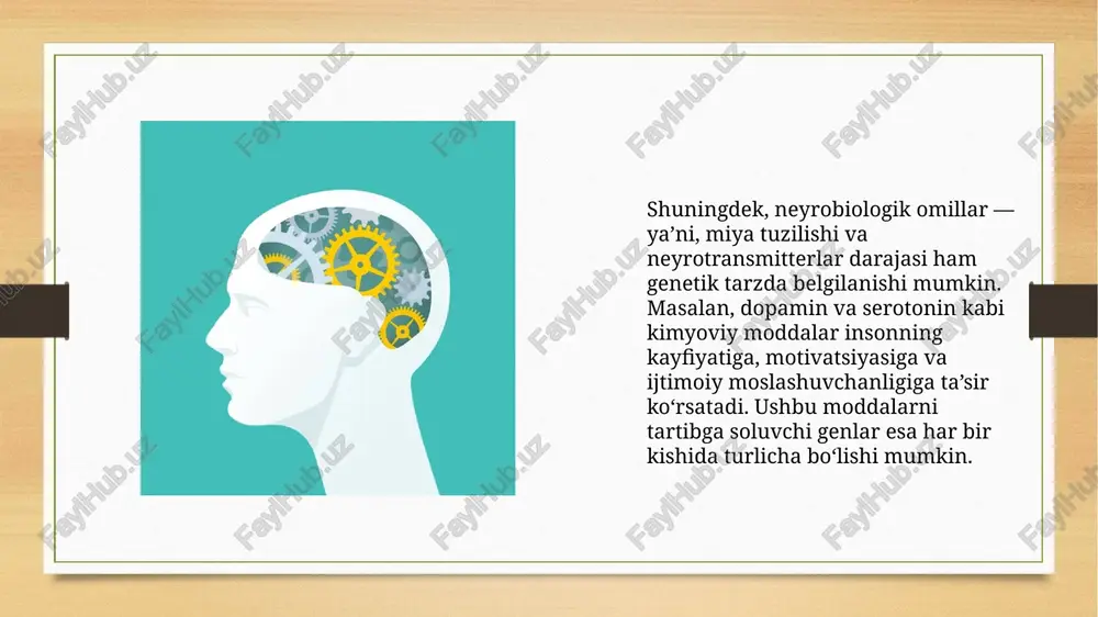 yevgenetika fani. odam xulq-atvorining genetik asoslari - Page 5