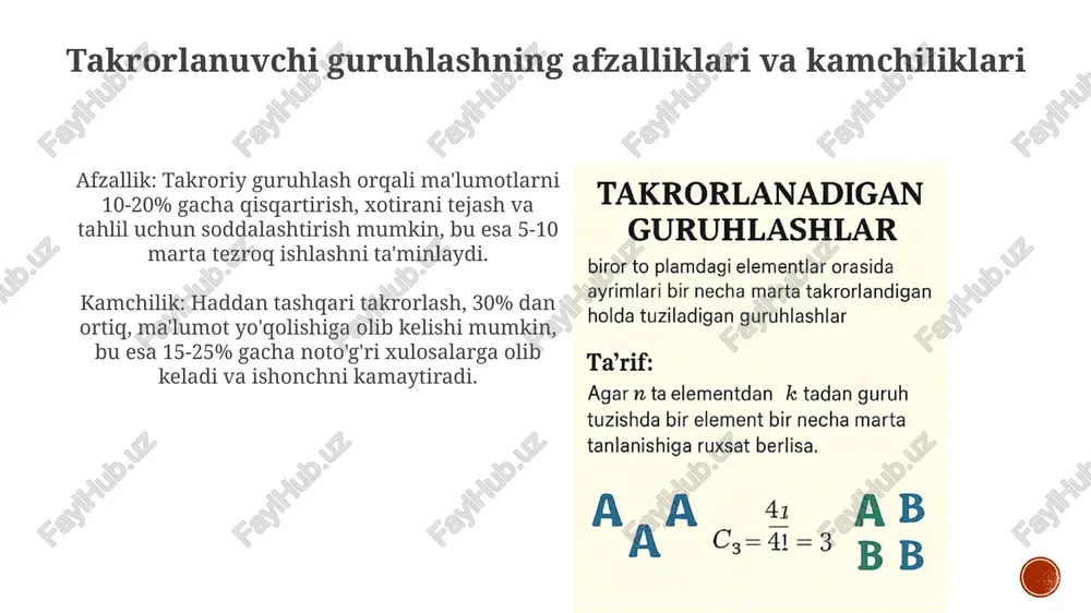 takrorlanuvchi guruhlashlar - Page 5
