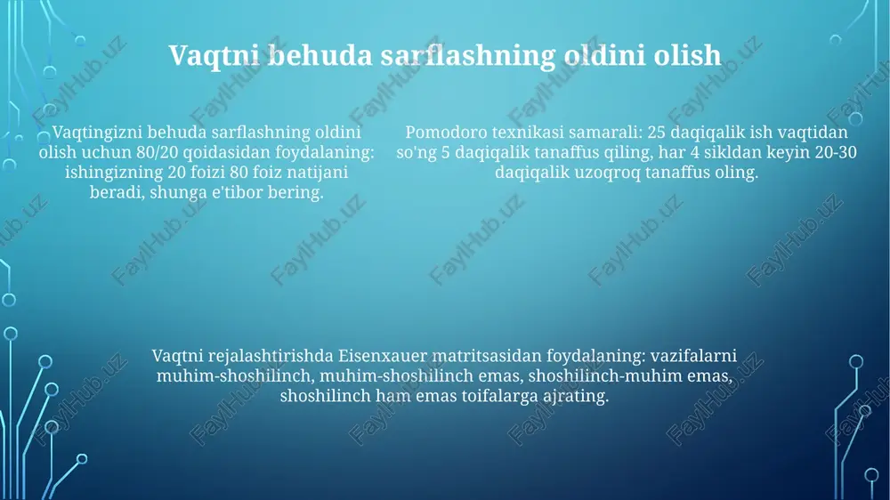 vaqtni boshqarish - Page 5