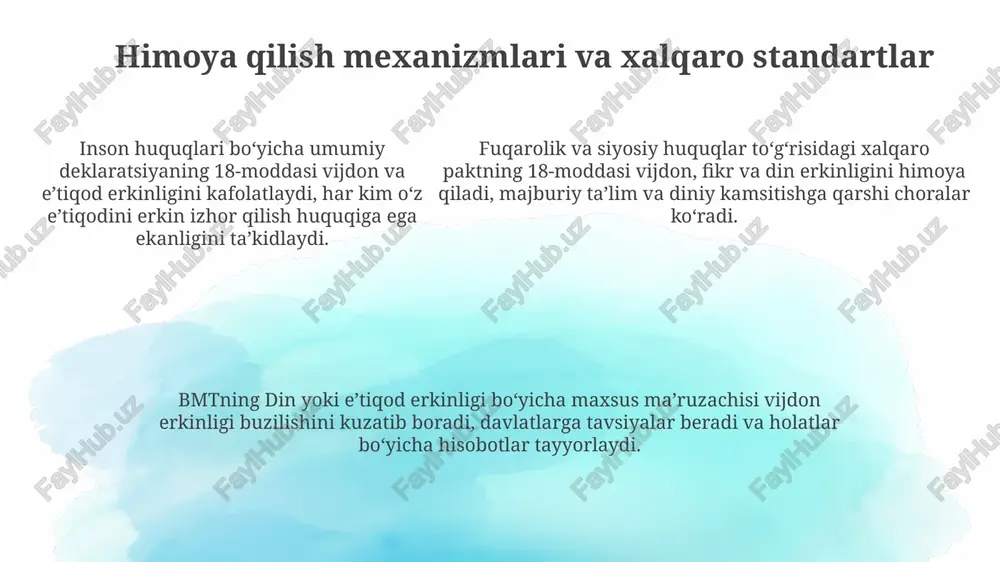 vijdon va e'tiqod erkinligi - Page 5