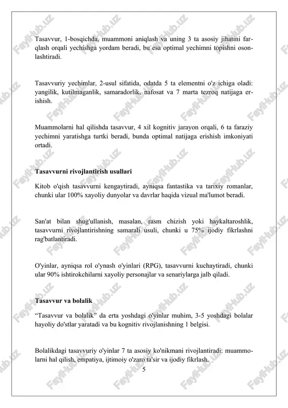 tasavvur tushunchasi - Page 5