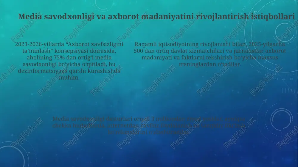 media savodxonlik va axborot madaniyati - Page 5