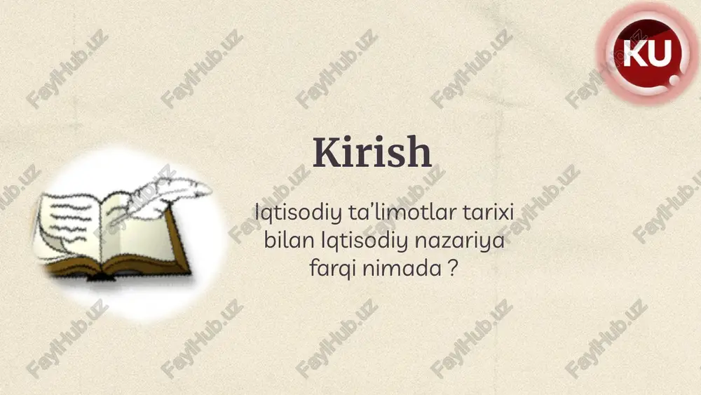 iqtisodiy ta’limotlar tarixi faniga kirish - Page 5