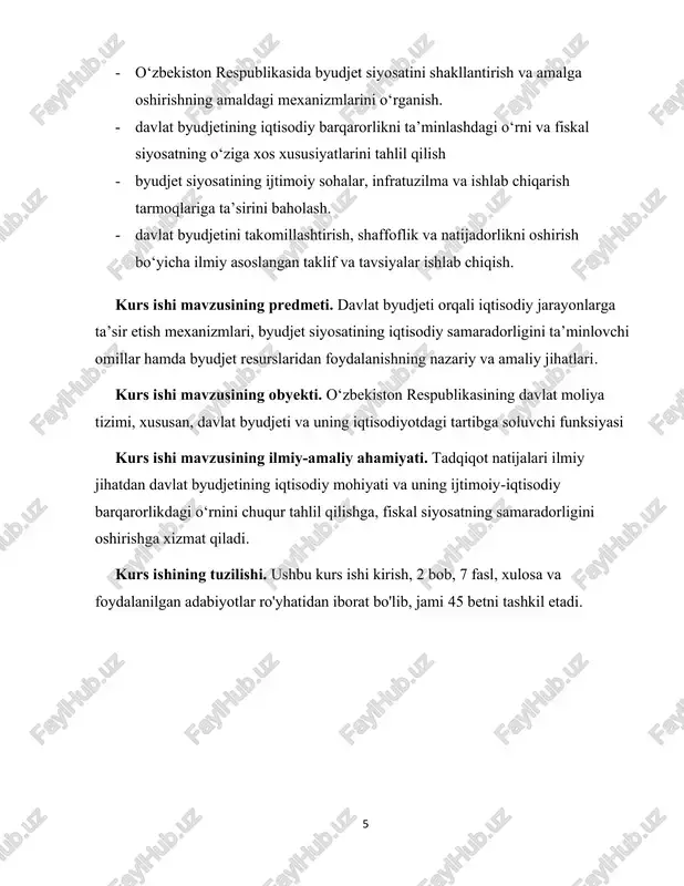 n mo'ljallangan pul mablag'lari jamg'armasi 7 moddiy mazmun jihatidan davlat byudjeti - davlatning byudjet rejasini ijro etish jarayonida tashkil topadigan va foydalaniladigan asosiy markazlashtirilgan pul mablag'lari jamg'armasidir. mohiyat jihatidan davlat byudjeti davlat boshqaruvining muhim vositasi bo'lib, uning yordamida davlat takror ishlab chiqarish jarayonlariga ta'sir ko'rsatadi, inson irodasiga bo'ysunmaydigan bozor kuchlarining salbiy ta'sirini bartaraf etadi. davlat tomonidan tartibga solish, soliqlar, byudjet mablag'lari va moliyaviy yordam, ijtimoiy kafolatlar, byudjet mablag'lari hisobiga maxsus jamg'armalar va iqtisodiyotning rivojlanishidagi nomutanosiblikning oldini olish zaxiralari tashkil etish yordamida amalga oshiriladi. huquqiy kategoriya sifatida davlat byudjeti - bu davlatning vazifa va funktsiyalarini moliyaviy ta'minlash uchun mo'ljallangan pul mablag'lari jamg'armasini tashkil etish va sarflashning qonun bilan belgilangan shaklidir. byudjet huquqiy akt shakliga ega bo'lib, vakolatli hokimiyat organi tomonidan qabul qilinadi va shu sababdan qonuniy kuchga egadir. o'zbekiston respublikasining qonun hujjatlariga muvofiq davlat byudjeti davlat pul mablag'larining (shu jumladan, davlat maqsadli jamg'armalari mablag'larining) markazlashtirilgan jamg'armasi bo'lib, unda daromadlar manbalari va …
